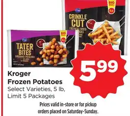 Food 4 Less Kroger Frozen Potatoes offer
