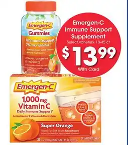 Ralphs Emergen-C Immune Support Supplement offer