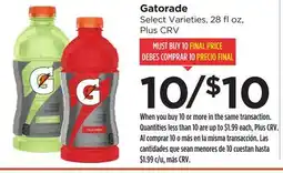 Food 4 Less Gatorade offer