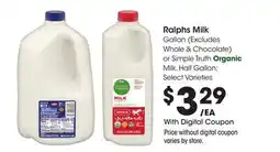 Ralphs Ralphs Milk offer