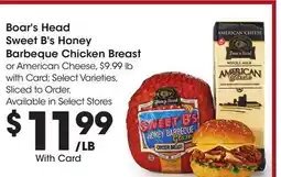 Ralphs Boar's Head Sweet B's Honey Barbeque Chicken Breast offer