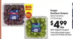 Ralphs Kroger Seedless Grapes offer