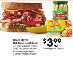 Ralphs Oscar Mayer Deli Fresh Lunch Meat offer