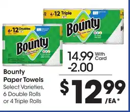 Ralphs Bounty Paper Towels offer