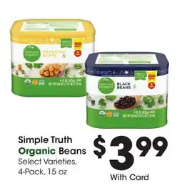 Ralphs Simple Truth Organic Beans offer