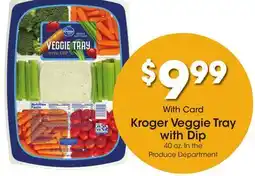 Ralphs Kroger Veggie Tray with Dip offer