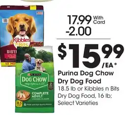 Ralphs Purina Dog Chow Dry Dog Food offer
