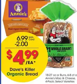 Ralphs Dave's Killer Organic Bread offer