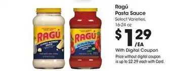 Ralphs Ragú Pasta Sauce offer