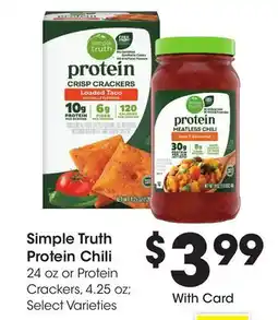 Ralphs Simple Truth Protein Chili offer