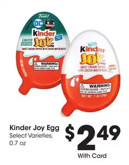 Ralphs Kinder Joy Egg offer