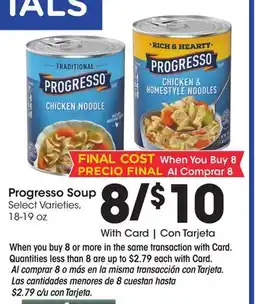Ralphs Progresso Soup offer