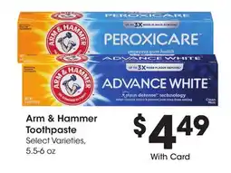 Ralphs Arm & Hammer Toothpaste offer