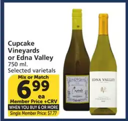 Vons Cupcake Vineyards or Edna Valley offer