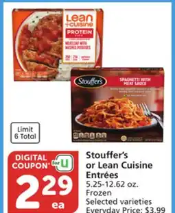 Vons Stouffer's or Lean Cuisine Entrées offer