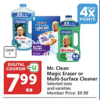 Vons Mr. Clean Magic Eraser or Multi-Surface Cleaner offer