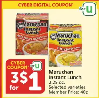 Vons Maruchan Instant Lunch offer
