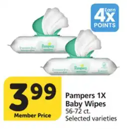 Vons Pampers 1X Baby Wipes offer