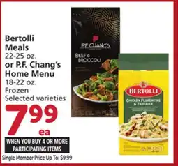 Vons Bertolli Meals 22-25 oz. or P. F. Chang's Home Menu 18-22 oz offer