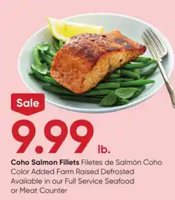 Stater Bros Coho Salmon Fillets offer