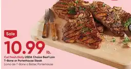 Stater Bros USDA Choice Beef Loin T-Bone or Porterhouse Steak offer