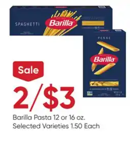 Stater Bros Barilla Pasta offer