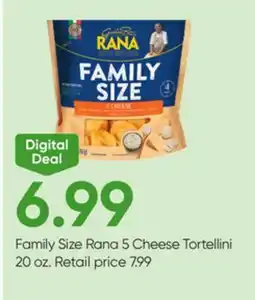 Stater Bros Family Size Rana 5 Cheese Tortellini offer