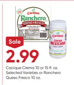 Stater Bros Cacique Crema offer