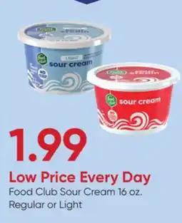 Stater Bros Food Club Sour Cream offer