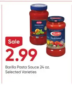 Stater Bros Barilla Pasta Sauce offer