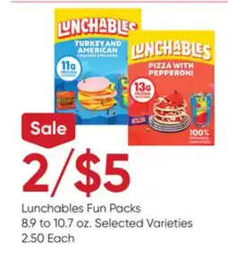 Stater Bros Lunchables Fun Packs offer