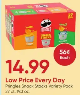 Stater Bros Pringles Snack Stacks Variety Pack offer