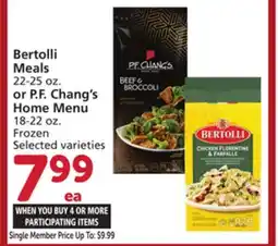 Albertsons Bertolli Meals 22-25 oz. or P. F. Chang's Home Menu 18-22 oz offer
