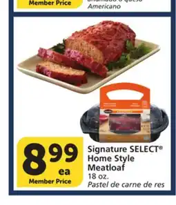 Albertsons Signature SELECT Home Style Meatloaf offer