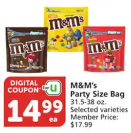 Albertsons M & M' s Party Size Bag offer