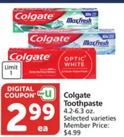 Albertsons Colgate Toothpaste offer