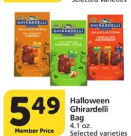Albertsons Halloween Ghirardelli Bag offer