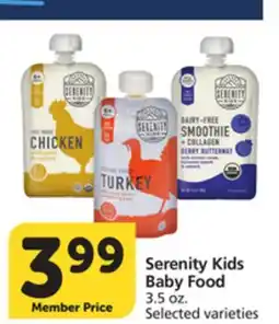 Albertsons Serenity Kids Baby Food offer