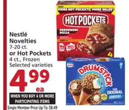 Albertsons Nestlé Novelties 7-20 ct. or Hot Pockets 4 ct offer