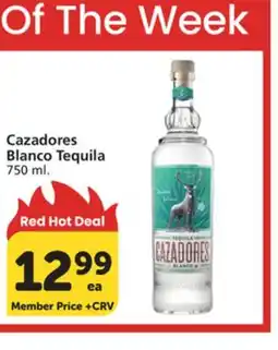 Albertsons Cazadores Blanco Tequila offer