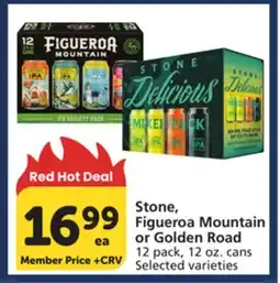 Albertsons Stone, Figueroa Mountain or Golden Road offer
