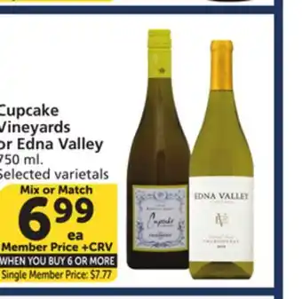 Albertsons Cupcake Vineyards or Edna Valley offer