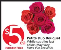 Albertsons Petite Duo Bouquet offer