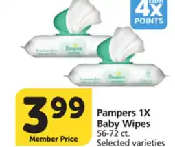 Albertsons Pampers 1X Baby Wipes offer
