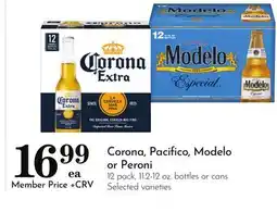 Pavilions Corona, Pacifico, Modelo or Peroni offer