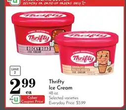 Pavilions Thrifty Ice Cream offer