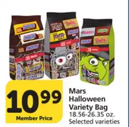 Albertsons Mars Halloween Variety Bag offer