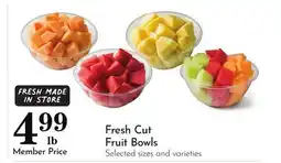Pavilions Fresh Cut Fruit Bowls offer