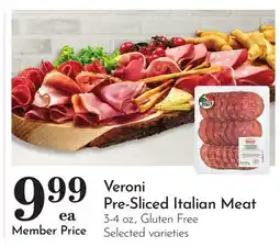 Pavilions Veroni Pre-Sliced Italian Meat offer