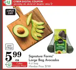 Pavilions Signature Farms Large Bag Avocados offer